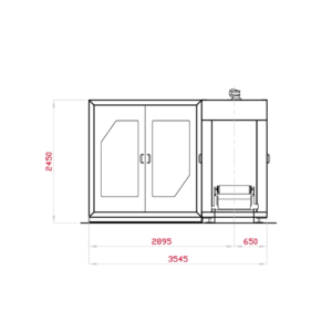 Dimensions: I-Flex machine width