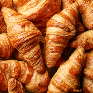 Image of croissants requiring rigid containers for packaging