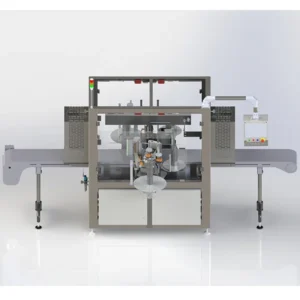 Dual Side Pail Labeling Machine Rendering