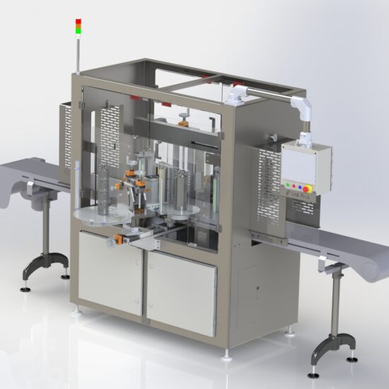 Elita dual-side pail labeler