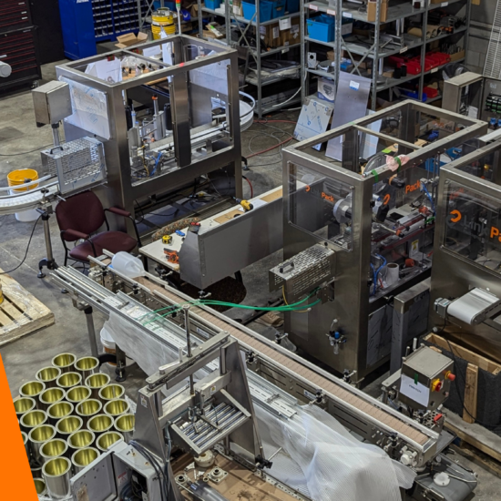 For this specific blog post, here's what to fill in : Alt text (most important — SEO + accessibility) : Automated packaging and labeling equipment by Link Pack, Canadian manufacturer expanding to Mexico